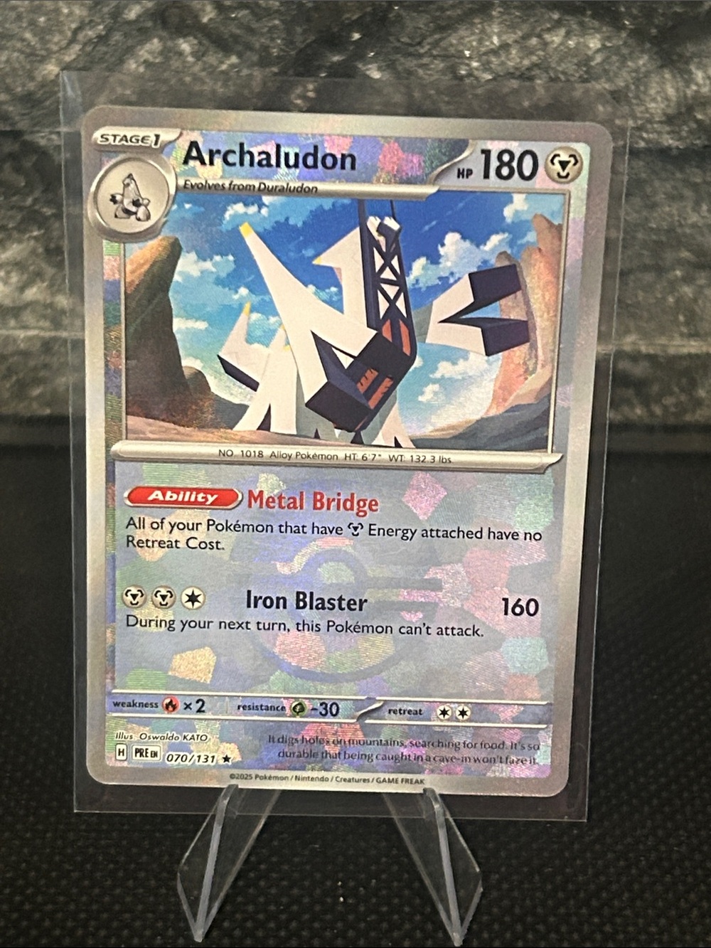 Pokemon Archaludon Pokeball 070/131 Holo from Prismatic Evolutions M/NM